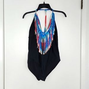 Op one piece bathing suit with fringe 🔥 5/$25 Bundle Sale 🔥